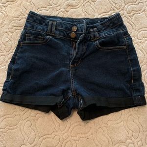 High Waisted Blue Jean Shorts